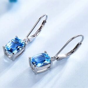 Sky Blue Topaz Earrings